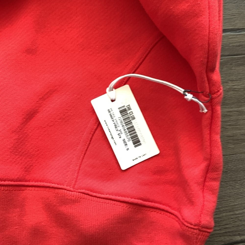 Vibrant Red Half-Zip Sweatshirt - Picture 9 of 11